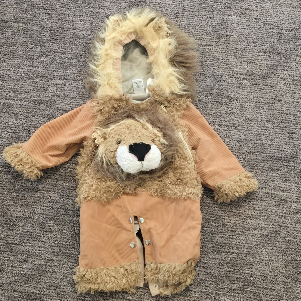 Size 12- 24 Months Lion Costume Plush Hooded Costume Celebration Halloween‎ Baby